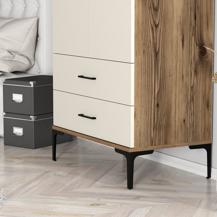Hanah Home Kumsal T Nogal y Crema